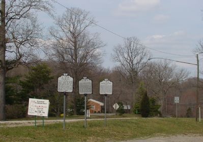 Gunston Hall, Lewis Chapel, and Indian Attack Markers image. Click for full size.