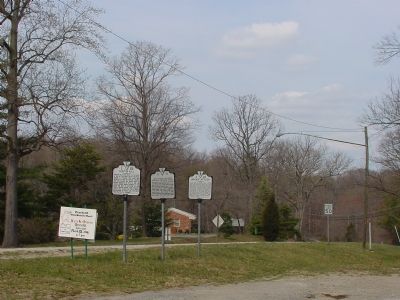 Gunston Hall, Lewis Chapel, and Indian Attack Markers image. Click for full size.