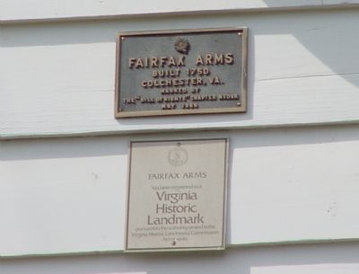 Fairfax Arms Markers image. Click for full size.