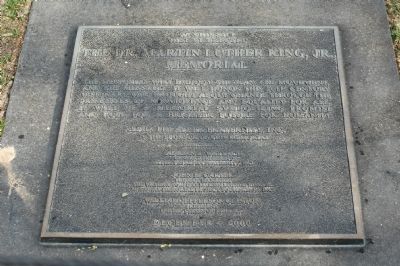 The Dr. Martin Luther King, Jr. Memorial Marker image. Click for full size.