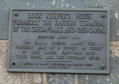 Lock Keeper's House Marker image. Click for full size.