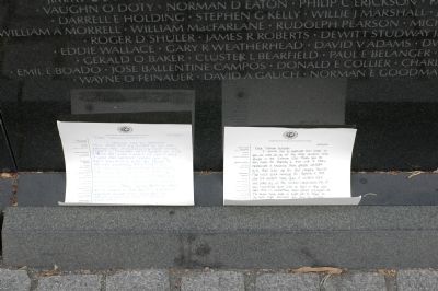 Notes Left At the Wall image. Click for full size.