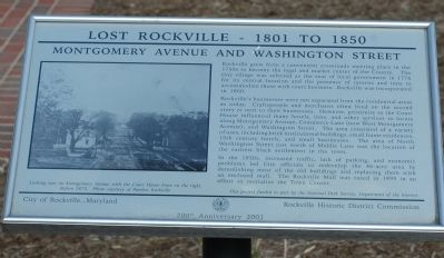 Mongomery Avenue and Washington Street Marker image. Click for full size.