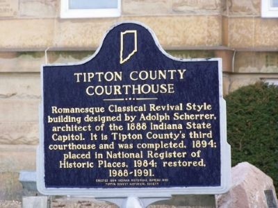 Tipton County Courthouse Marker image. Click for full size.