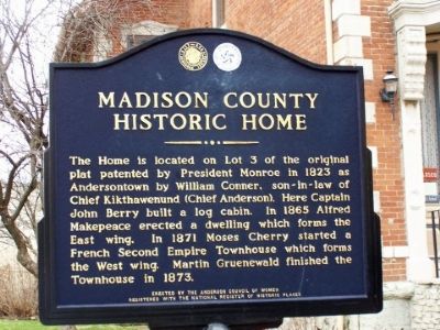 Madison County Historic Home Marker. Click for full size. Madison County Historic Home Marker image. Click for full size.