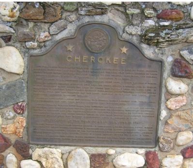 Cherokee Marker. Click for full size. Cherokee Marker image. Click for full size.