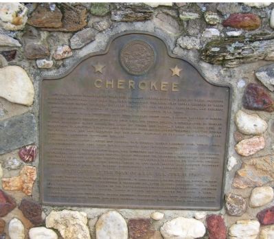Cherokee Marker image. Click for full size.