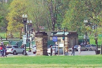 Gate House and one of the Stone Posts image. Click for full size.