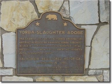 Yorba-Slaughter Adobe Marker image. Click for full size.