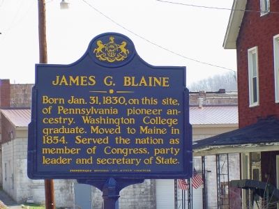 James G. Blaine Marker image. Click for full size.