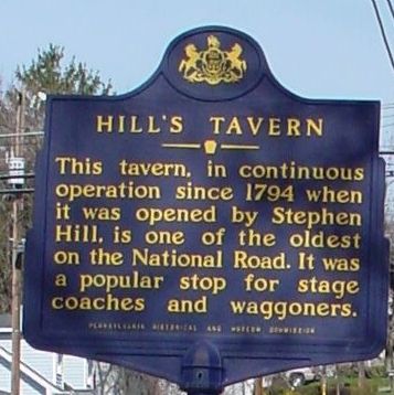 Hill's Tavern Marker image. Click for full size.