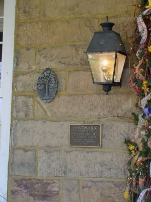 Landmark Plaque to the Right of The Front Door image. Click for full size.