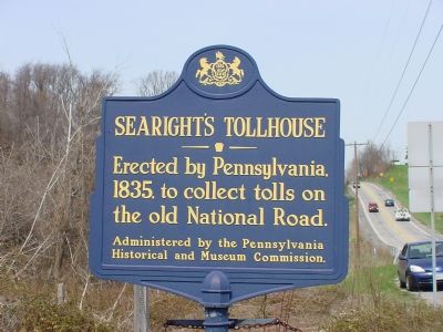 Searight's Tollhouse Marker image. Click for full size.