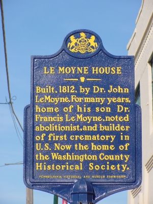 LeMoyne House Marker. Click for full size. LeMoyne House Marker image. Click for full size.