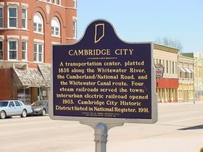 Cambridge City Marker image. Click for full size.