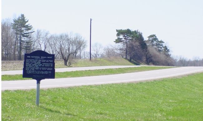 The Marker and The National Road Heading West image. Click for full size.