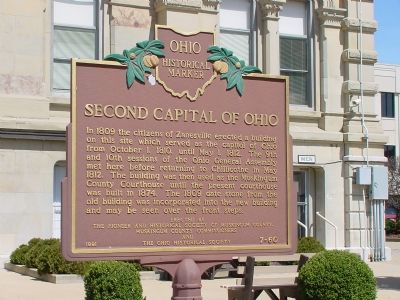 Second Capital of Ohio Marker, Front. Click for full size. Second Capital of Ohio Marker, Front image. Click for full size.