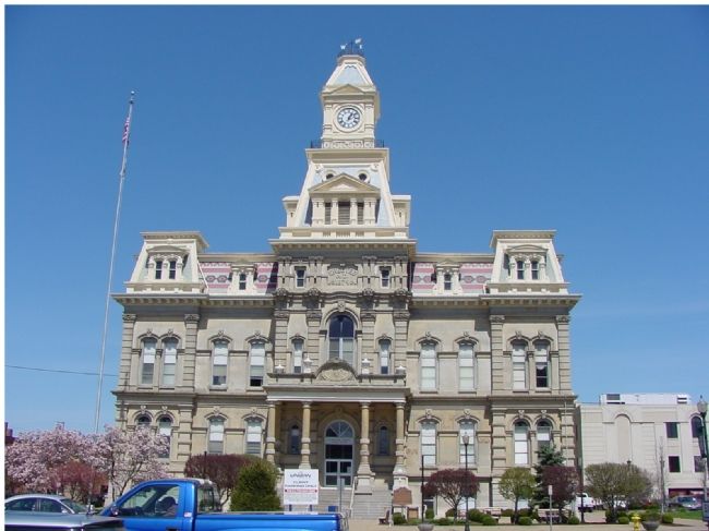 Present Muskingum County Courthouse, Built in 1874. image. Click for full size.