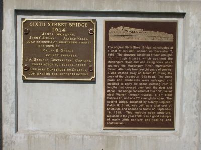Sixth Street Bridge Marker. Click for full size. Sixth Street Bridge Marker image. Click for full size.