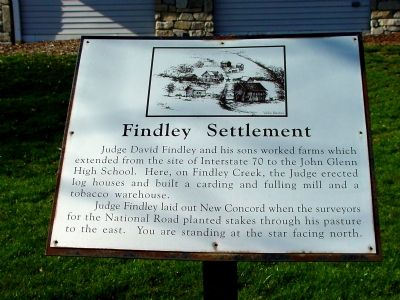 Findley Settlement Marker. Click for full size. Findley Settlement Marker image. Click for full size.
