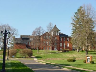 The Marker and Johnson Hall, Built in 1899 image. Click for full size.