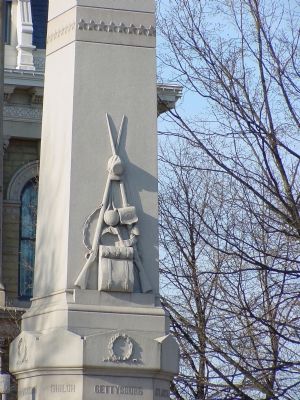Middle Portion of Obelisk, South Face. Click for full size. Middle Portion of Obelisk, South Face image. Click for full size.