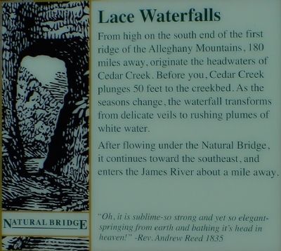 About Lace Waterfalls image. Click for full size.