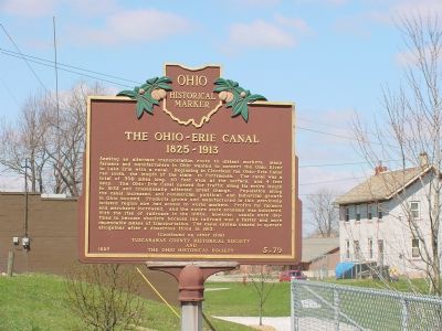 The Ohio-Erie Canal Marker image. Click for full size.