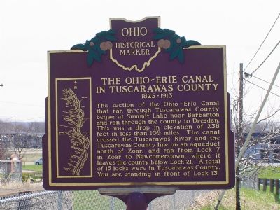 The Ohio-Erie Canal Marker image. Click for full size.