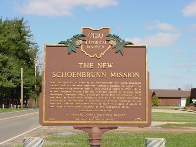The New Schoenbrunn Mission Marker. Click for full size. The New Schoenbrunn Mission Marker image. Click for full size.
