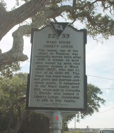 Ward House — Liberty Lodge Marker image. Click for full size.