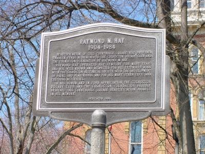Raymond M. Hay Marker. Click for full size. Raymond M. Hay Marker image. Click for full size.