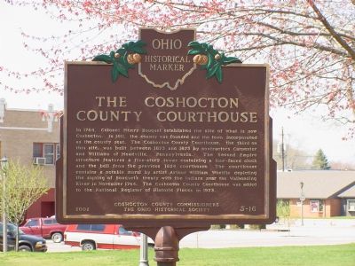 The Coshocton County Courthouse Marker image. Click for full size.
