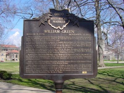 William Green Marker. Click for full size. William Green Marker image. Click for full size.