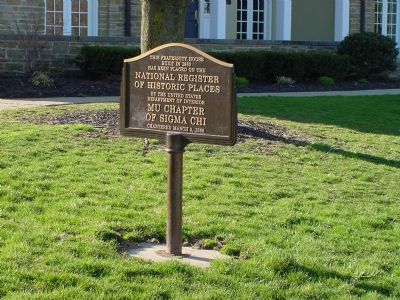 This Fraternity House Marker image. Click for full size.