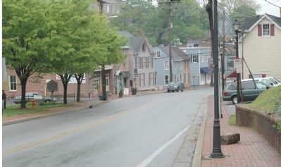 Main Street, Route of the National Road Through Ellicott City. Click for full size. Main Street, Route of the National Road Through Ellicott City image. Click for full size.