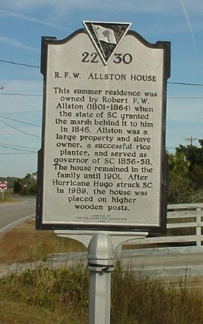 Allston House Marker. Click for full size. Allston House Marker image. Click for full size.