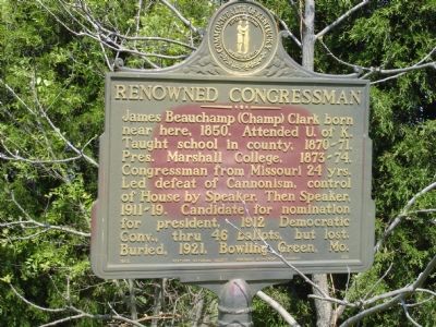 Renowned Congressman Marker image. Click for full size.