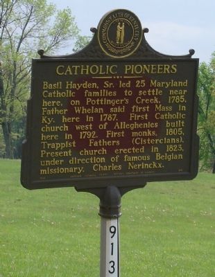 Catholic Pioneers Marker image. Click for full size.