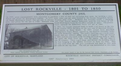 Montgomery County Jail Marker image. Click for full size.