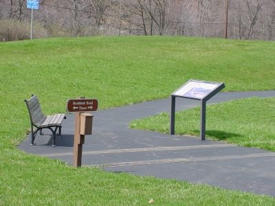 Marker, Next to Braddock Road's Trace (Path). Click for full size. Marker, Next to Braddock Road's Trace (Path) image. Click for full size.