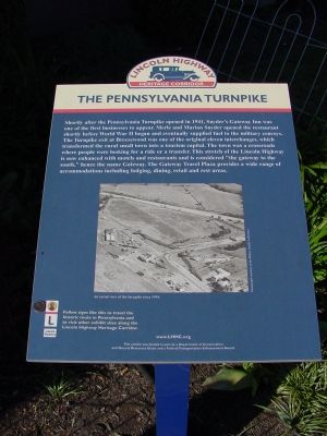The Pennsylvania Turnpike Marker. Click for full size. The Pennsylvania Turnpike Marker image. Click for full size.
