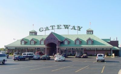 The Gateway Travel Plaza, Where You'll Find the Marker image. Click for full size.