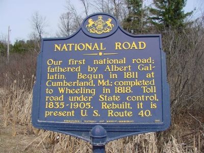 National Road Marker image. Click for full size.