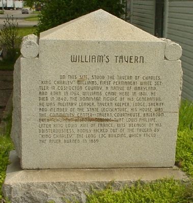 William's Tavern Marker. Click for full size. William's Tavern Marker image. Click for full size.