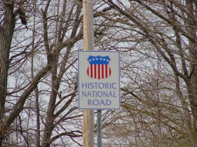Historic National Road Sign image. Click for full size.
