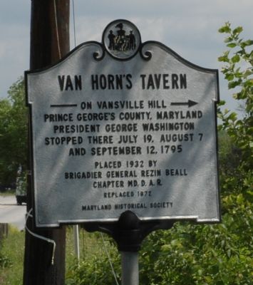 Van Horn's Tavern Marker image. Click for full size.
