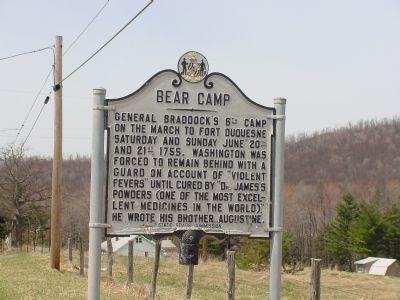 Bear Camp Marker. Click for full size. Bear Camp Marker image. Click for full size.