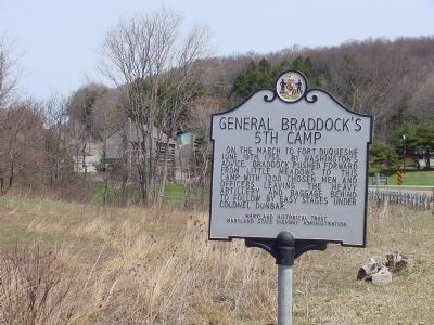 General Braddock's 5th Camp Marker. Click for full size. General Braddock's 5th Camp Marker image. Click for full size.