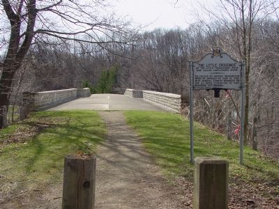 Marker at the East End of the Bridge image. Click for full size.